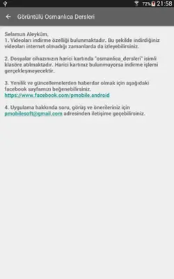 Görüntülü Osmanlıca Dersleri android App screenshot 0